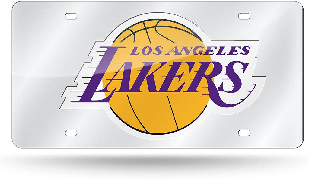 Rico NBA Los Angeles Lakers Laser Cut Mirror Auto Tag Car License Plate LZS