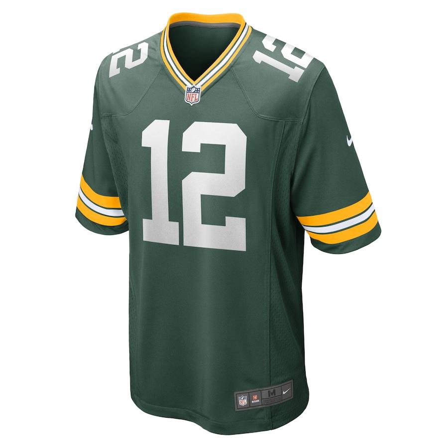 Nike NFL Men's #12 Aaron Rodgers Green Bay Packers Game Player Jersey