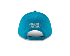 New Era NFL Men's Carolina Panthers Visor Trim 9FORTY Adjustable Hat Blue OSFA