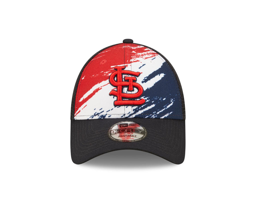 New Era MLB Men's St. Louis Cardinals Marble 9FORTY Adjustable Snapback Hat Navy OSFM