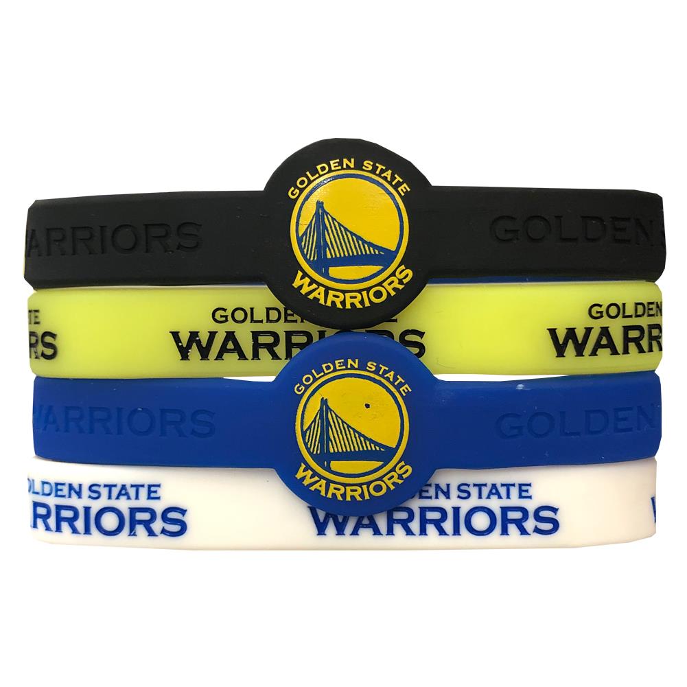 Aminco NBA Golden State Warriors 4-Pack Silicone Bracelets
