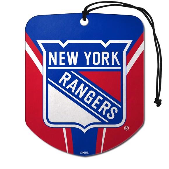 Fanmats NHL New York Rangers Shield Design Air Freshener 2-Pack
