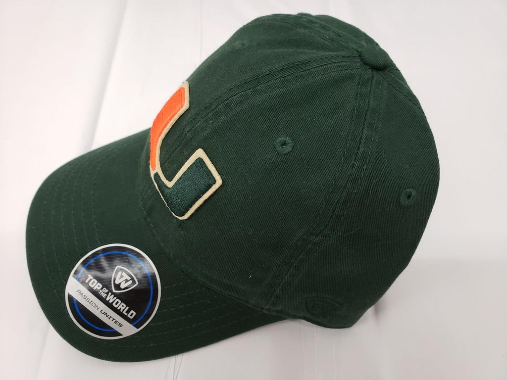 Top Of The World NCAA Men's Miami Hurricanes Pal Adjustable Strap Back Hat
