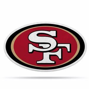 Rico NFL San Francisco 49ers Shape Cut Primary Logo Pennant 18" x 11"