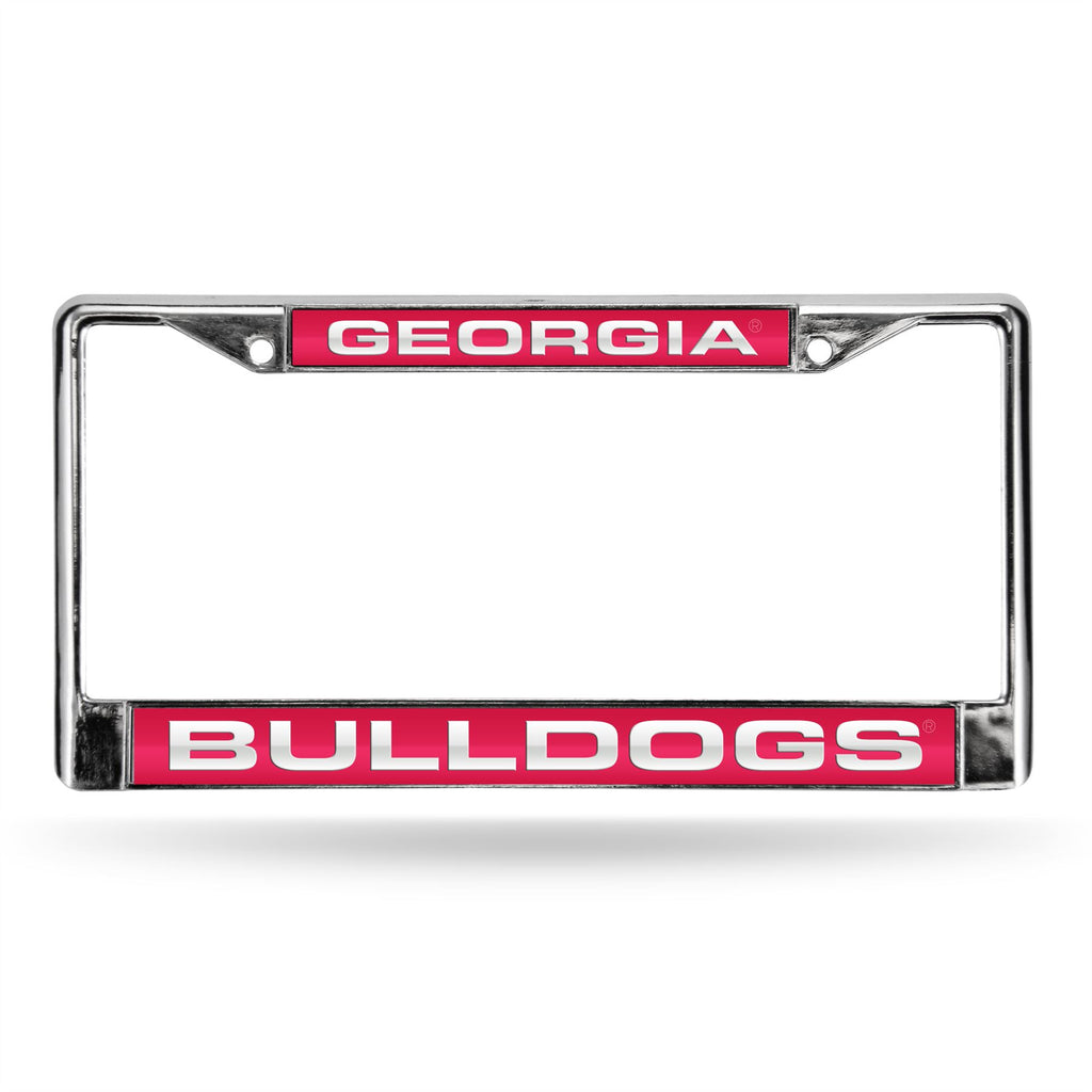Rico NCAA Georgia Bulldogs Auto Tag Laser Chrome Frame FCL