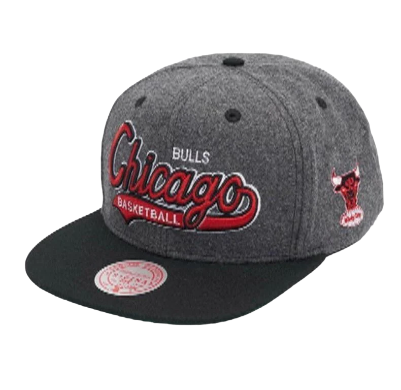 Mitchell & Ness NBA Men's Chicago Bulls Melton Cod Snapback Adjustable Hat