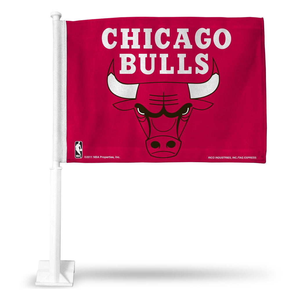 Rico NBA Chicago Bulls Car Flag Red 15" x 11"