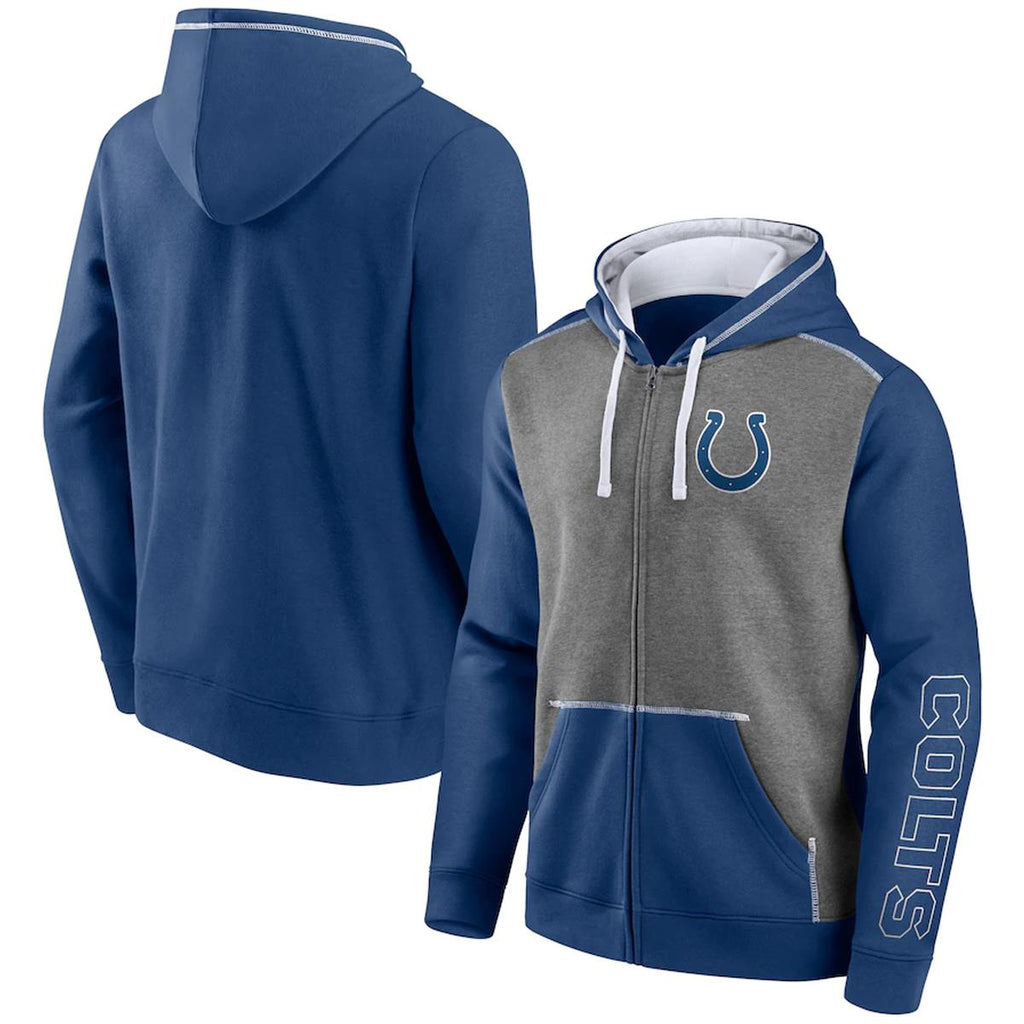 NFL Men's Indianapolis Colts Expansion Fleece Full Zip Hoodie