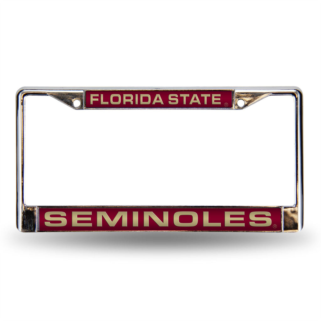 Rico NCAA Florida State Seminoles Auto Tag Laser Chrome Frame FCL