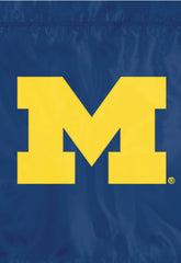 Party Animal NCAA Michigan Wolverines Garden Flag Full Size 18x12.5