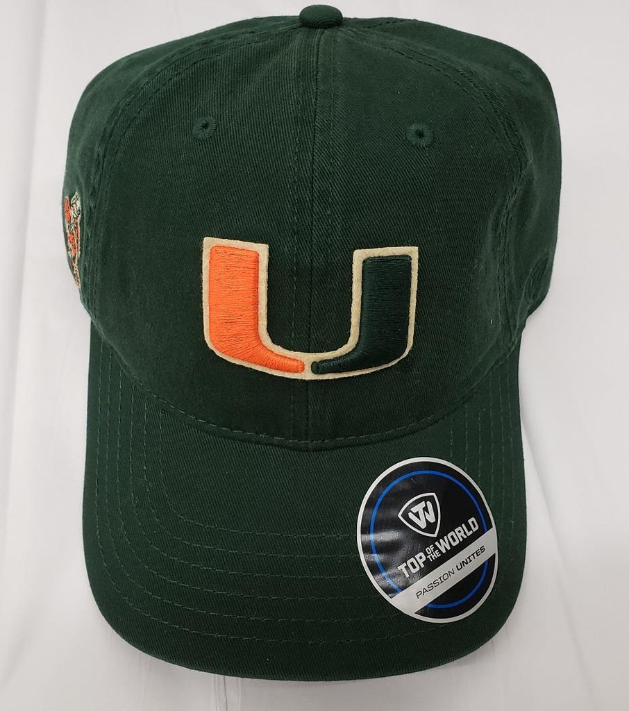 Top Of The World NCAA Men's Miami Hurricanes Pal Adjustable Strap Back Hat