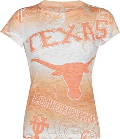 Step Ahead NCAA Women's Texas Longhorns Sublimation Burnout T-Shirt