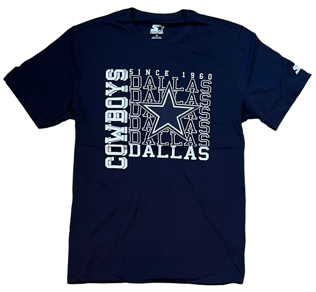 Starter NFL Men's Dallas Cowboys Established Stack T-Shirt