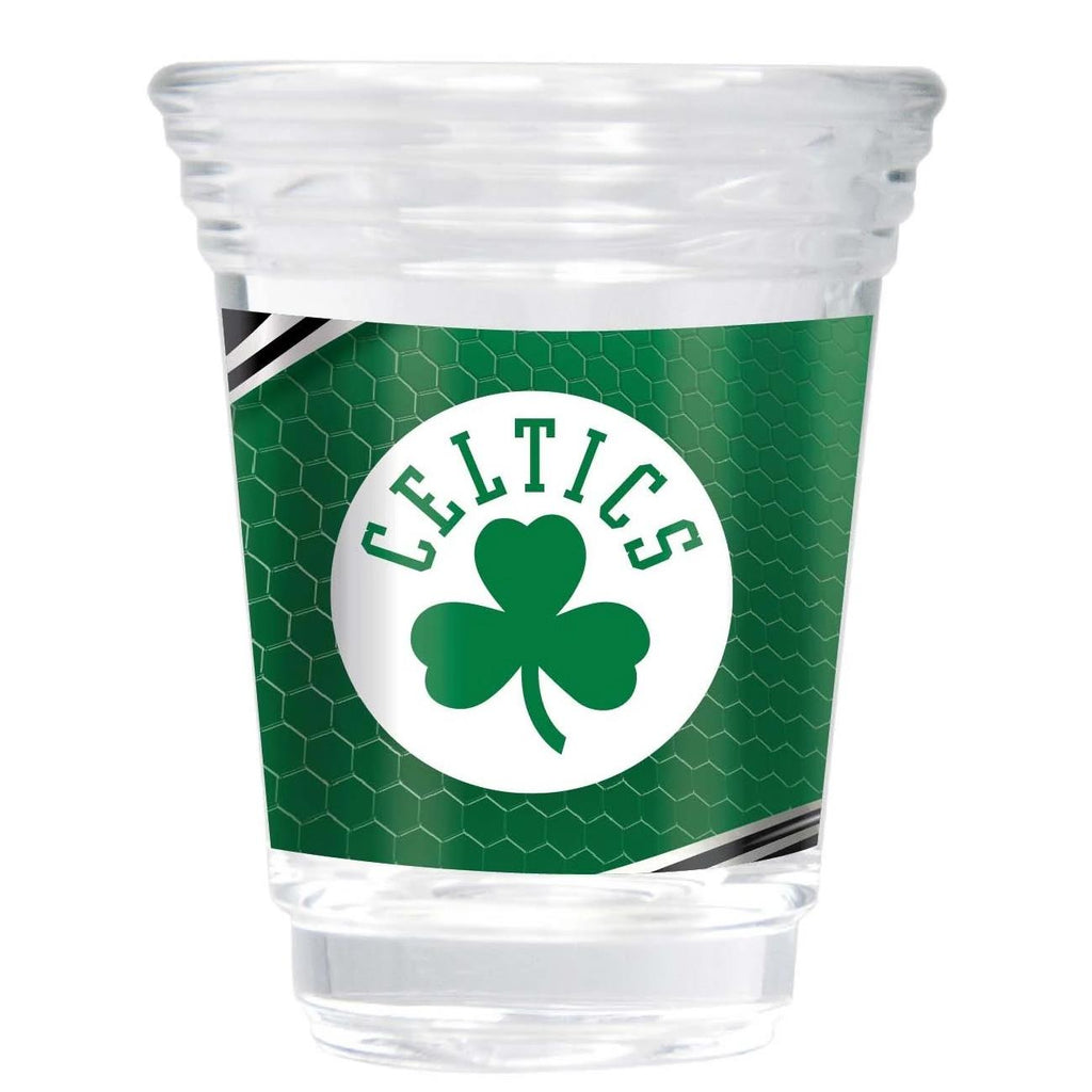 Great American Products NBA Boston Celtics Party Shot Glass w/Metallic Graphics Team 2oz.