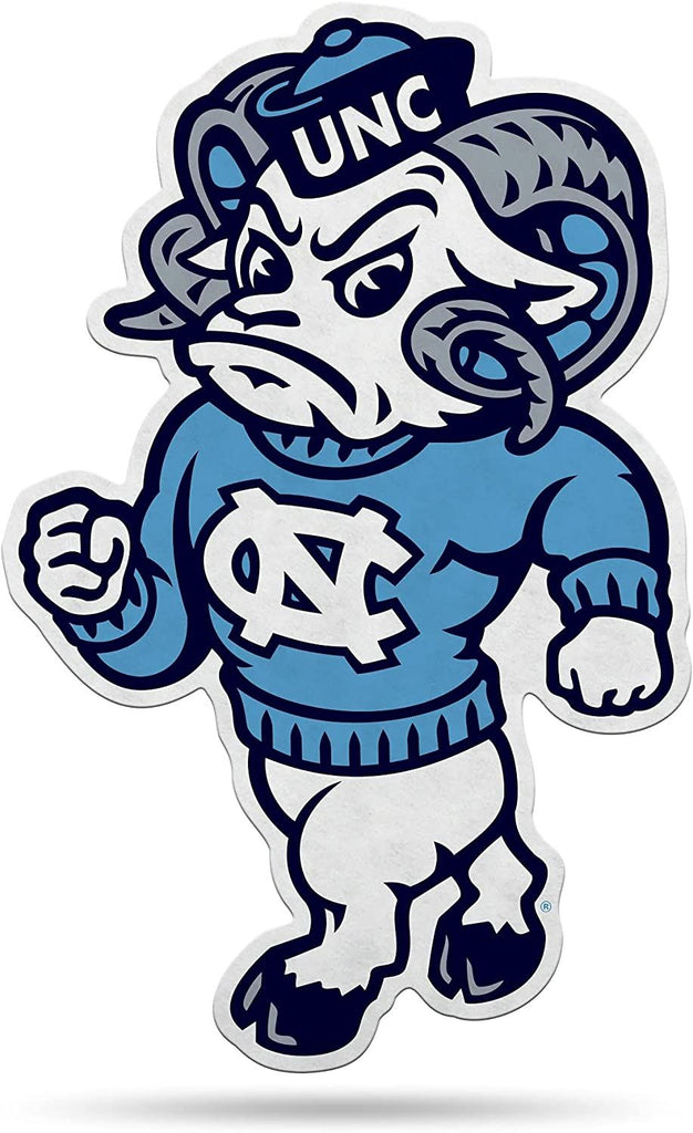Rico NCAA North Carolina Tar Heels Shape Cut Mascot Logo Pennant