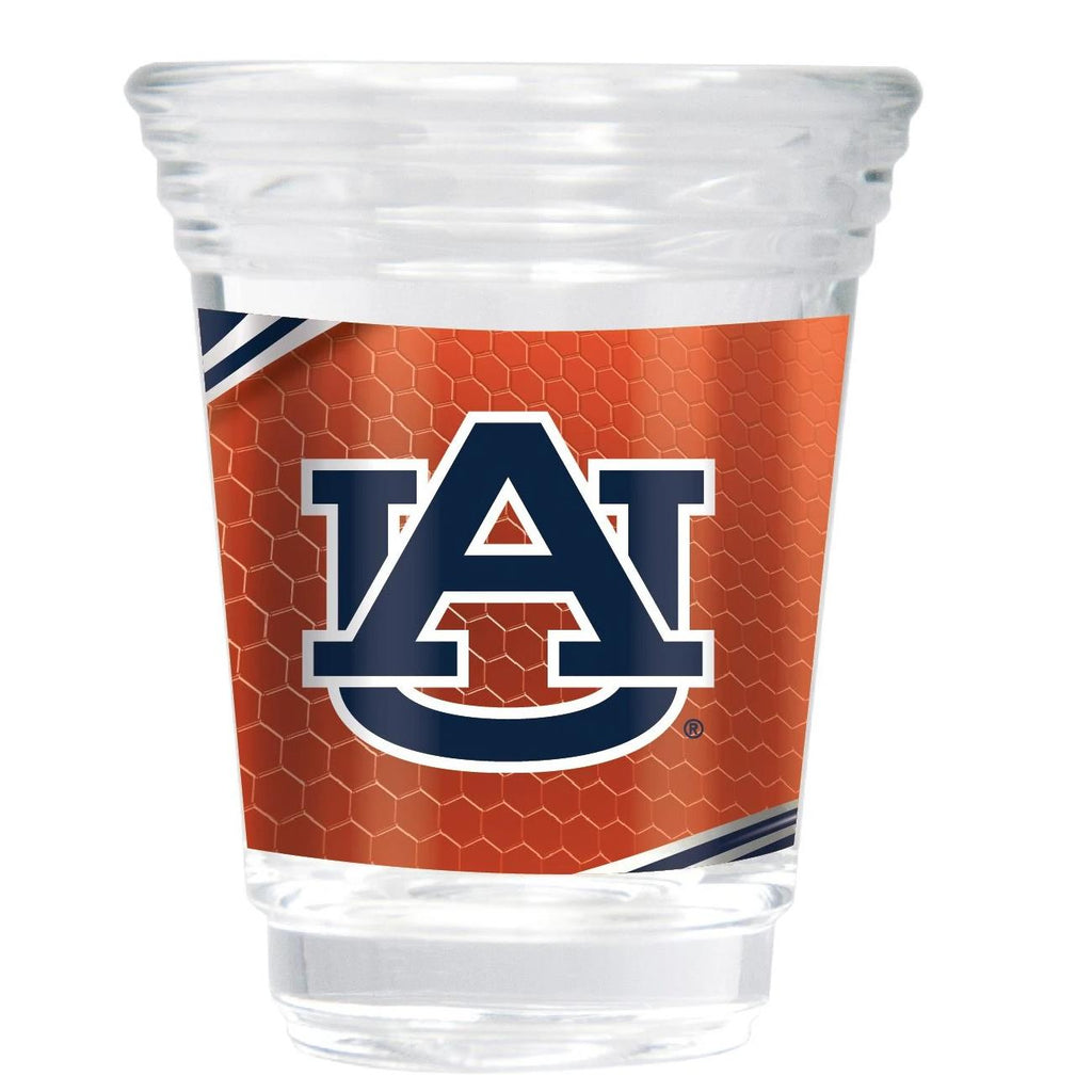 Great American Products NCAA Auburn Tigers Party Shot Glass w/Metallic Graphics Team 2oz.
