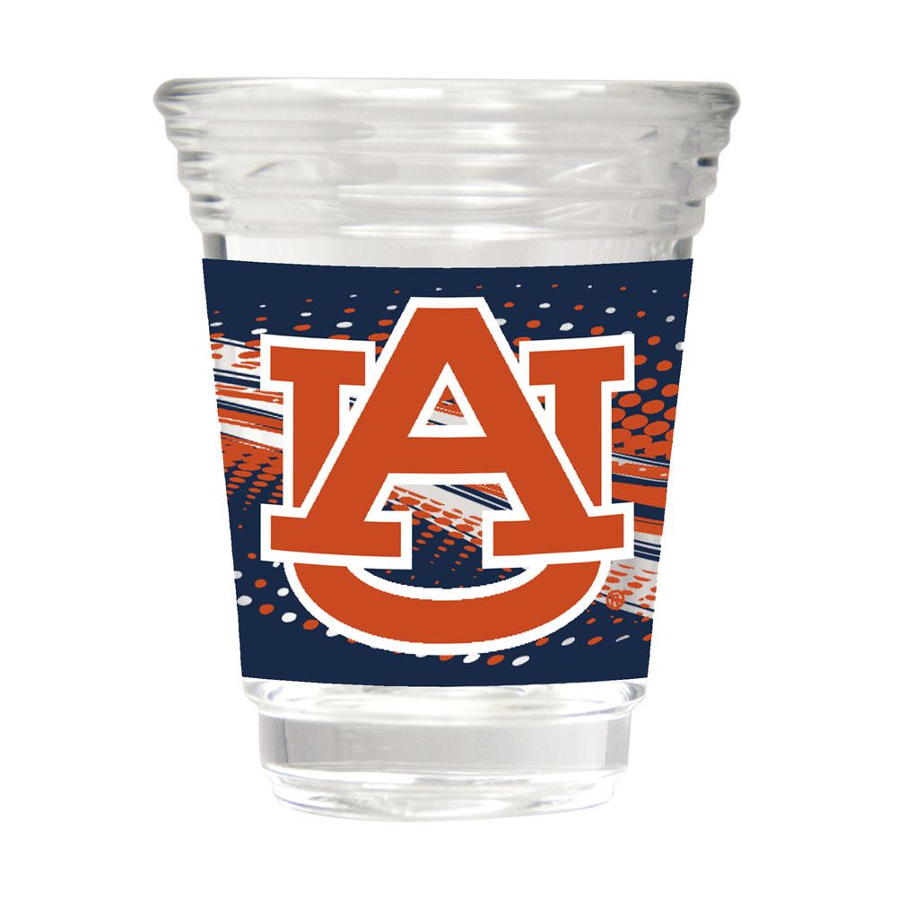 Great American Products NCAA Auburn Tigers Party Shot Glass w/Metallic Graphics 2oz.