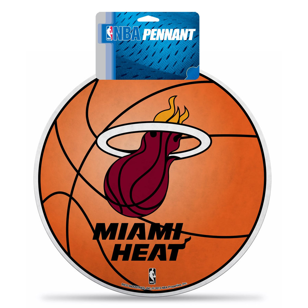Rico NBA Miami Heat Die-Cut Basketball Pennant