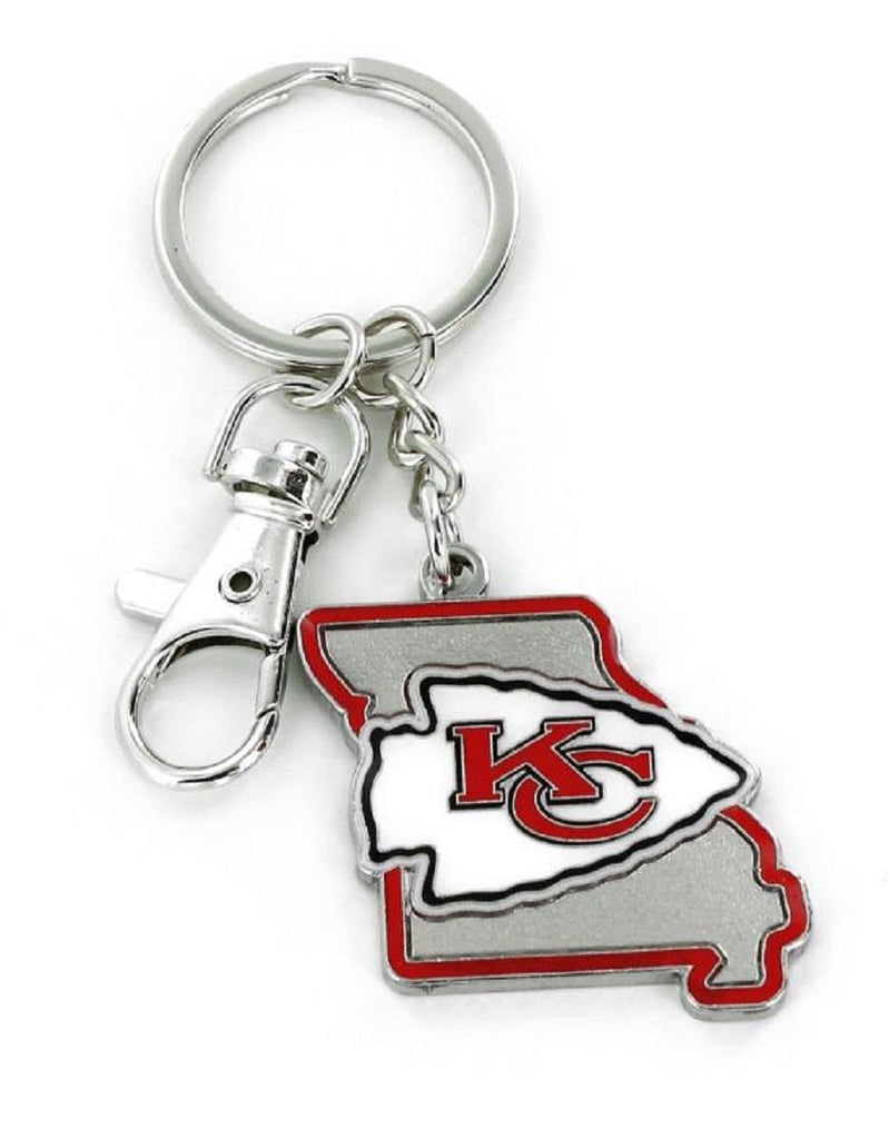 Aminco NFL Kansas City Chiefs Home State Heavyweight Keychain