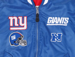 New Era NFL Men's New York Giants Reversible Alpha Industries MA-1 Bomber Jacket