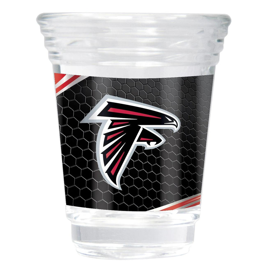 Great American Products NFL Atlanta Falcons Party Shot Glass w/Metallic Graphics Team 2oz.