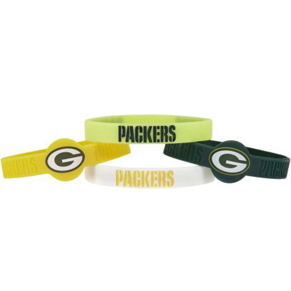 Aminco NFL Green Bay Packers 4-Pack Silicone Bracelets