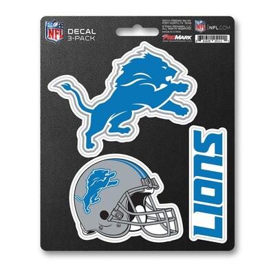 Promark NFL Detroit Lions Team Decal - Pack of 3 New