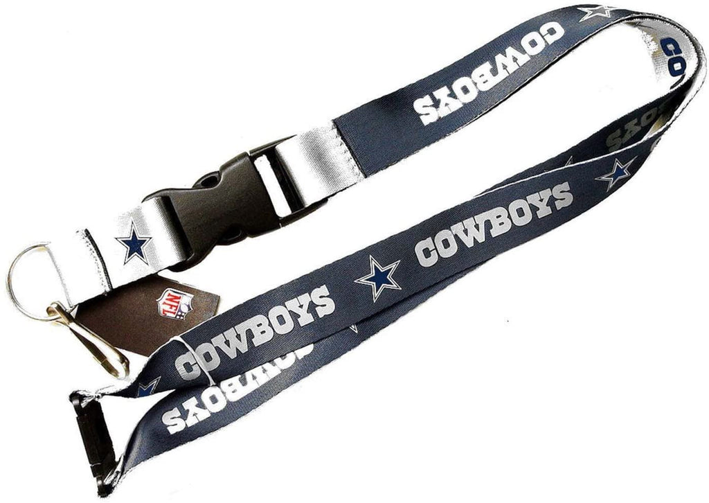 Aminco NFL Dallas Cowboys Reversible Lanyard Keychain Badge Holder