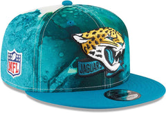 New Era NFL Men's Jacksonville Jaguars Ink 9FIFTY Adjustable Snapback Hat Teal OSFM