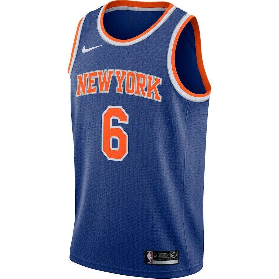 Nike NBA Men's #6 Kristaps Porzingis New York Knicks Icon Edition Swingman Jersey