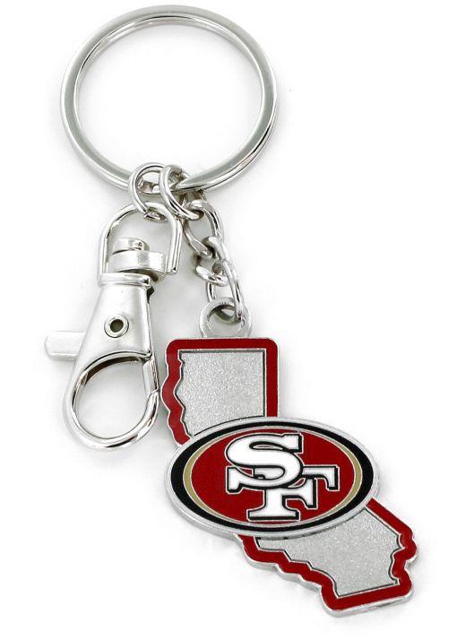 Aminco NFL San Francisco 49ers Home State Heavyweight Keychain