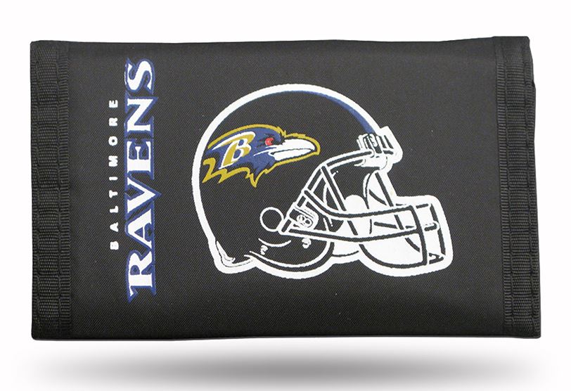 Rico NFL Baltimore Ravens Nylon Trifold Wallet