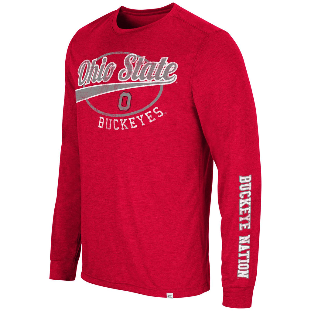 Colosseum NCAA Men's Ohio State Buckeyes Far Out! Long Sleeve T-Shirt