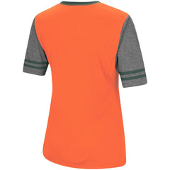 Colosseum NCAA Women's Miami Hurricanes The Whole Package Jersey V-Neck T-Shirt