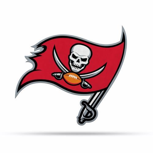 Rico NFL Tampa Bay Buccaneers Shape Cut Primary Logo Pennant 18" x 18"