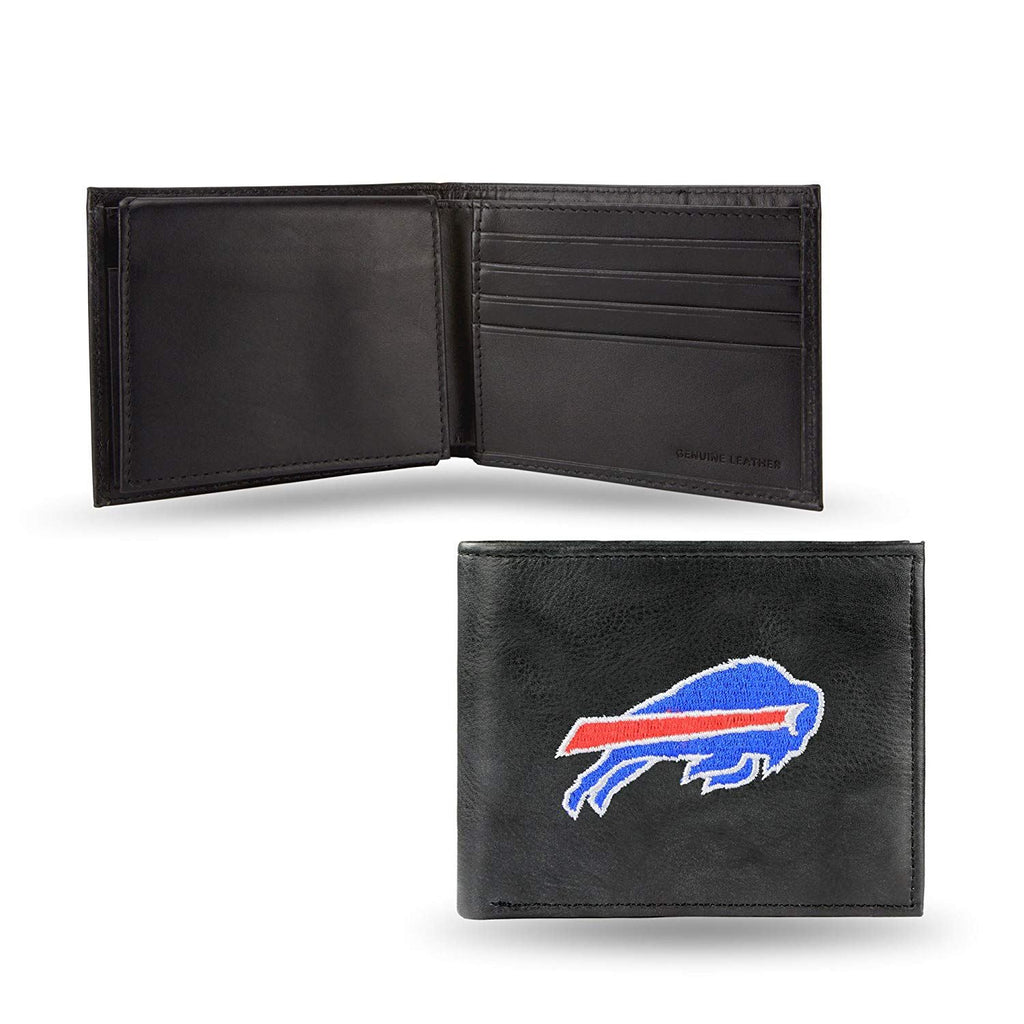 Rico NFL Buffalo Bills Embroidered Billfold Genuine Leather Wallet