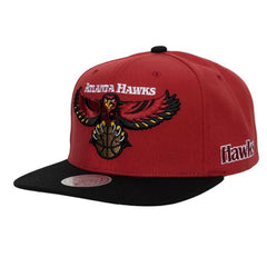 Mitchell & Ness NBA Men's Atlanta Hawks Team Origins HWC Snapback Adjustable Hat Red/Black