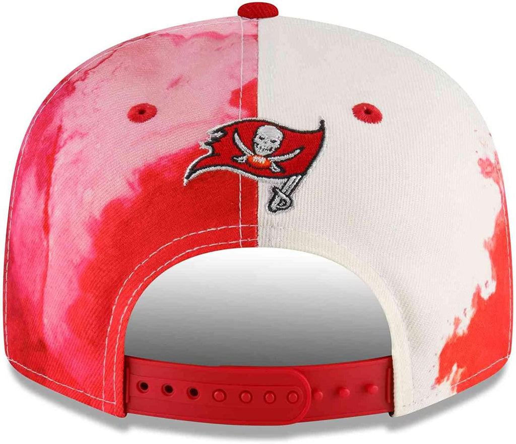 New Era NFL Men's Tampa Bay Buccaneers Ink 9FIFTY Adjustable Snapback Hat Red OSFM