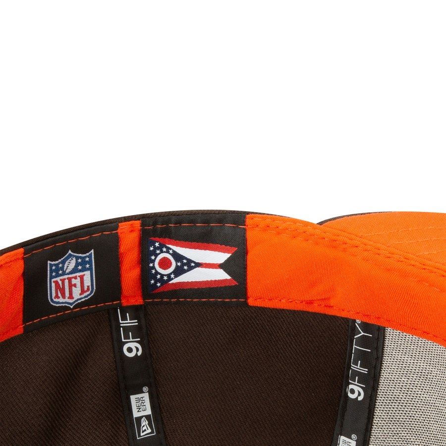 New Era NFL Men's Cleveland Browns 2019 NFL Draft On Stage Official 9FIFTY Adjustable Snapback Hat Brown OSFA