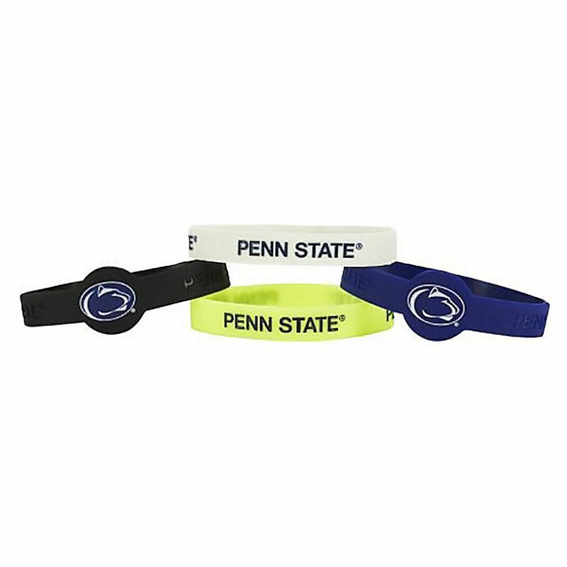 Aminco NCAA Penn State Nittany Lions 4-Pack Silicone Bracelets