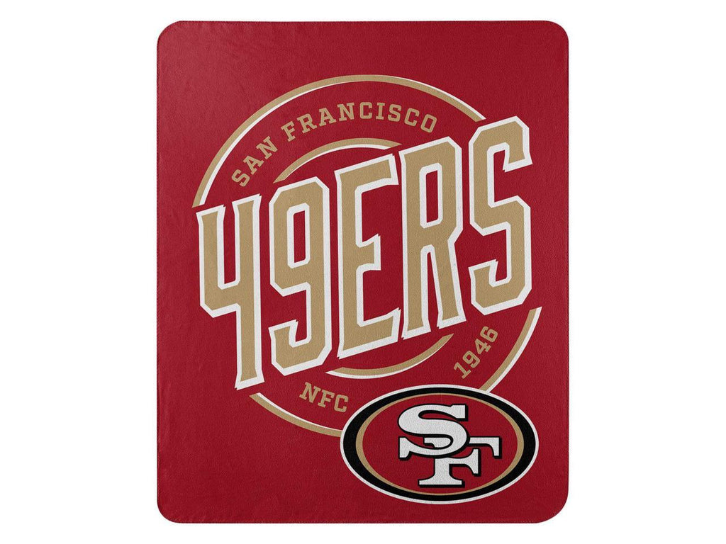 The Northwest Company NFL San Francisco 49ers Campaign Design Fleece Throw Blanket