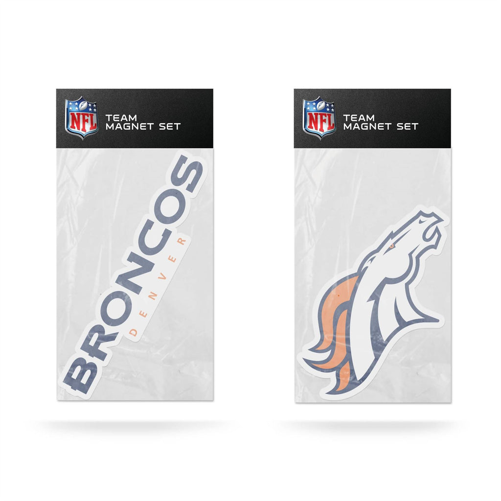 Rico NFL Denver Broncos 2-Piece Magnet Set