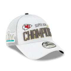 New Era NFL Men's Kansas City Chiefs Super Bowl LIV Champions 9TWENTY Adjustable Hat White One Size