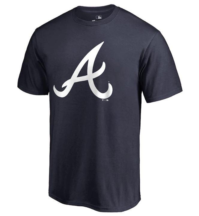 Fanatics Branded MLB Men's Atlanta Braves Official Logo T-Shirt