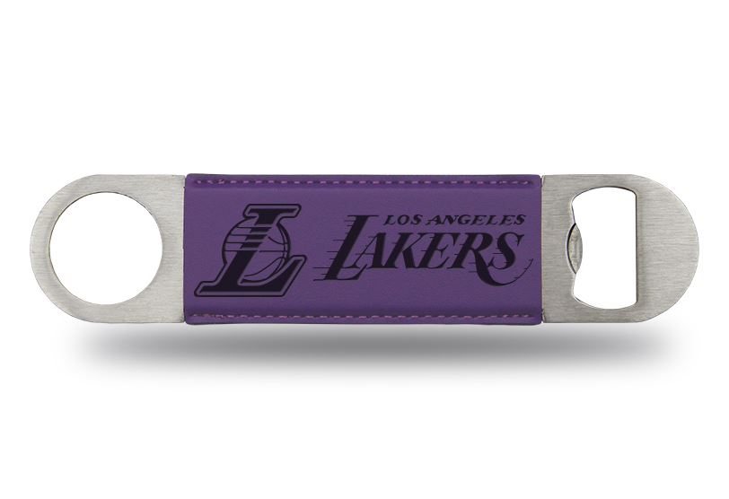 Rico NBA Los Angeles Lakers Laser Engraved Bar Blade Bottle Opener Purple