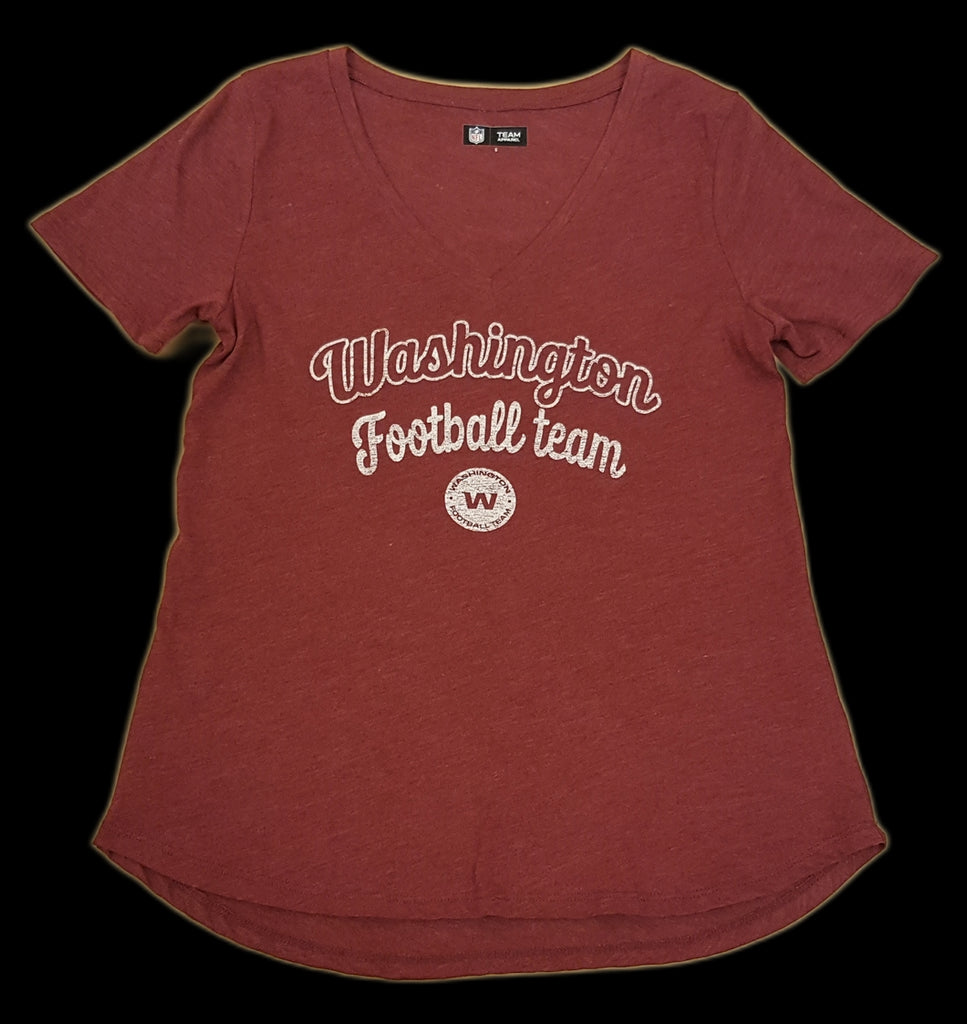 New Era NFL Women’s Washington Team Word Flex V-Neck T-Shirt