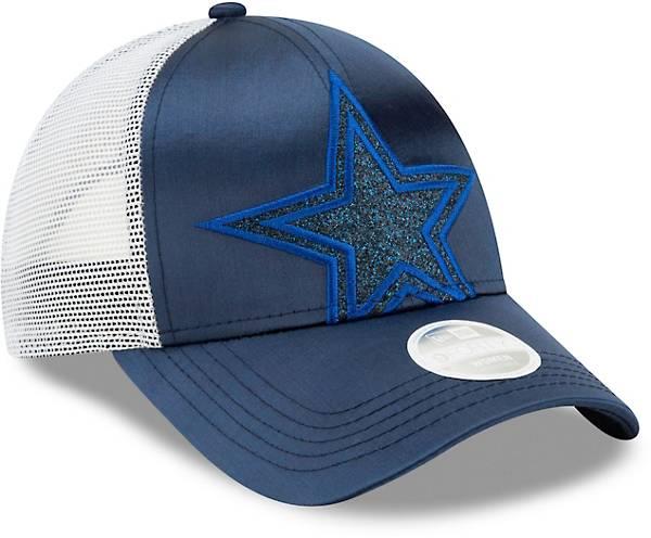 New Era NFL Women's Dallas Cowboys Radiant Trucker Adjustable 9Forty Hat Navy