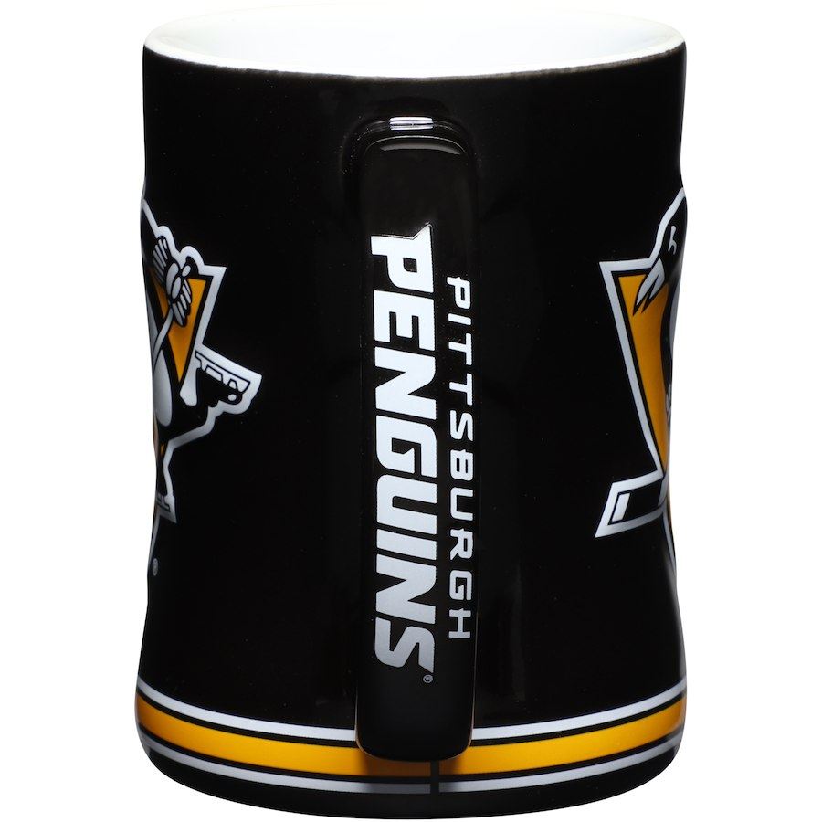 Boelter NHL Pittsburgh Penguins Sculpted Relief Mug Team Color 14oz