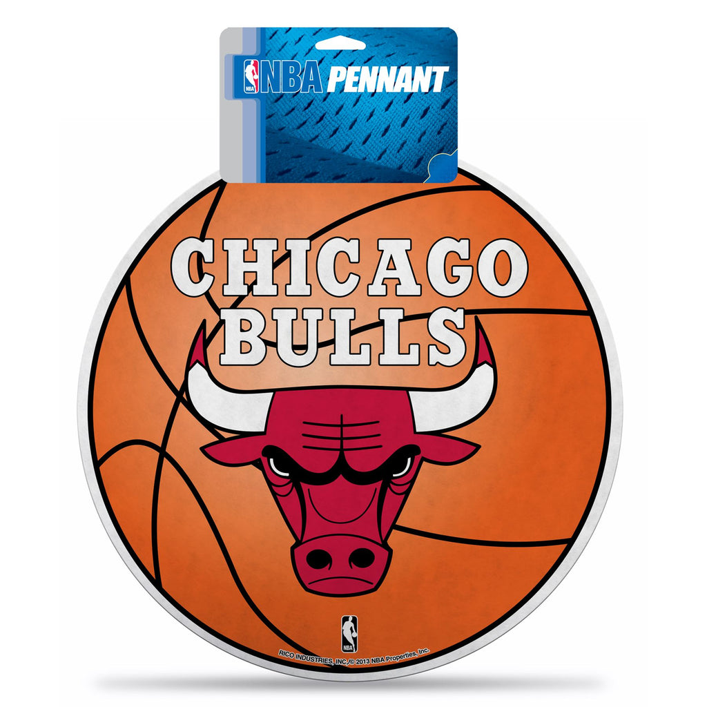 Rico NBA Chicago Bulls Die-Cut Basketball Pennant