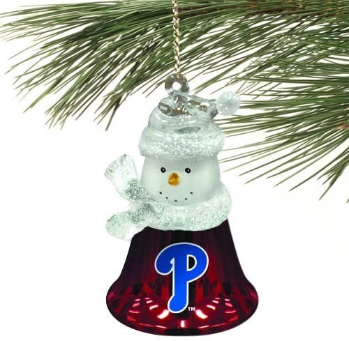 SC Sports MLB Philadelphia Phillies Snowman Bell Ornament